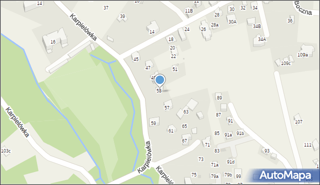 Kościelisko, Karpielówka, 55, mapa Kościelisko