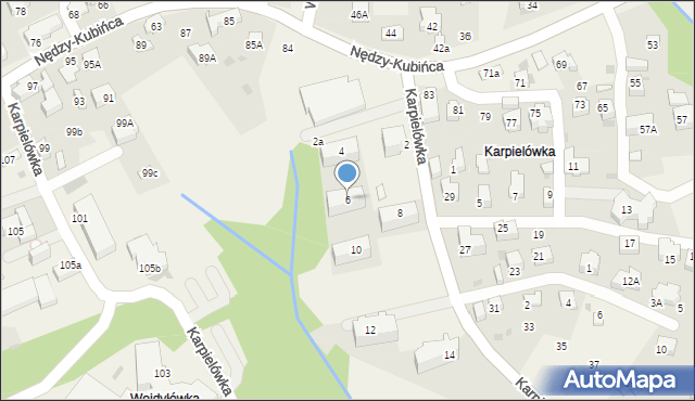 Kościelisko, Karpielówka, 6, mapa Kościelisko