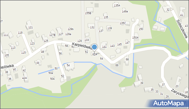 Kościelisko, Karpielówka, 62A, mapa Kościelisko