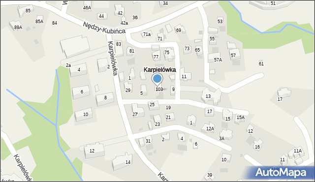 Kościelisko, Karpielówka, 7, mapa Kościelisko