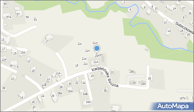 Kościelisko, Karpielówka Boczna, 21f, mapa Kościelisko
