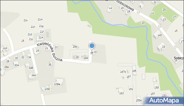 Kościelisko, Karpielówka Boczna, 35, mapa Kościelisko