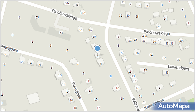 Kościerzyna, Kalinowa, 4, mapa Kościerzyna