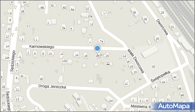 Kościerzyna, Karnowskiego Jana, 18, mapa Kościerzyna