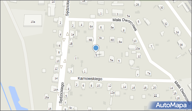 Kościerzyna, Karnowskiego Jana, 3, mapa Kościerzyna