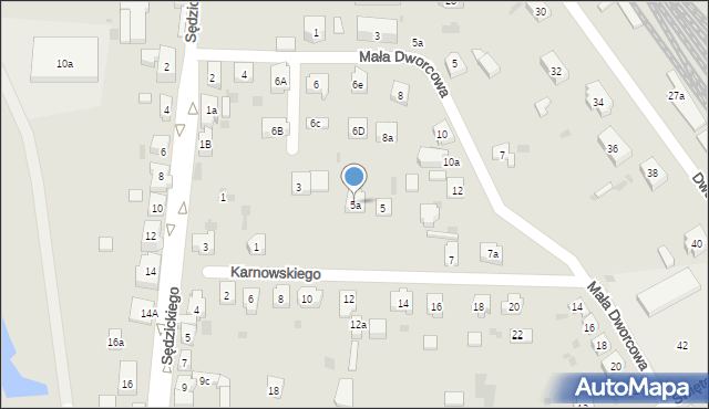 Kościerzyna, Karnowskiego Jana, 5a, mapa Kościerzyna