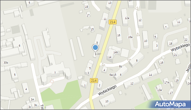 Kościerzyna, Kartuska, 7, mapa Kościerzyna