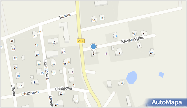 Kościerzyna-Wybudowanie, Kawaleryjska, 2, mapa Kościerzyna-Wybudowanie