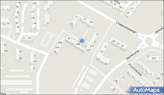 Koszalin, Karłowicza Mieczysława, 46C, mapa Koszalina