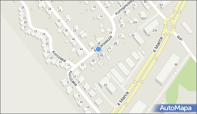 Koszalin, Kasprowicza Jana, 27, mapa Koszalina