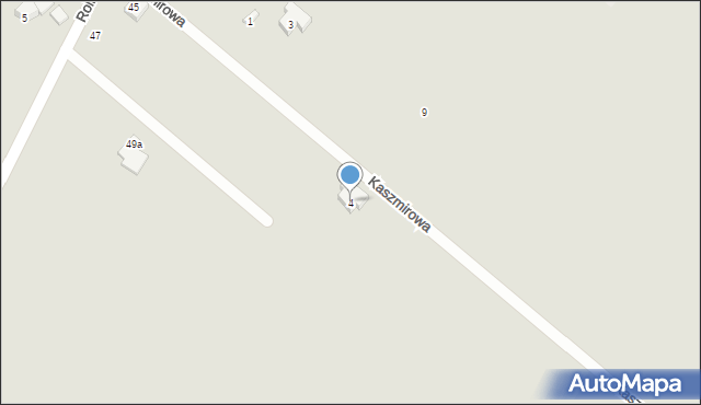 Koszalin, Kaszmirowa, 4, mapa Koszalina