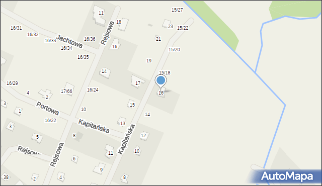 Koszelówka, Kapitańska, 16, mapa Koszelówka