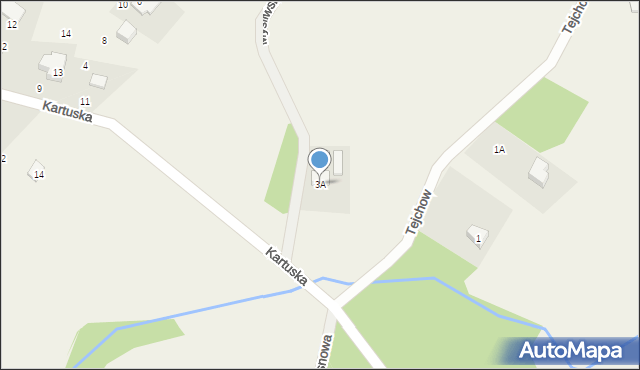 Kowalewo, Kartuska, 3A, mapa Kowalewo