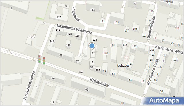Kraków, Kadecka, 4, mapa Krakowa