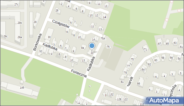 Kraków, Kadłubka Wincentego, bp., 11, mapa Krakowa