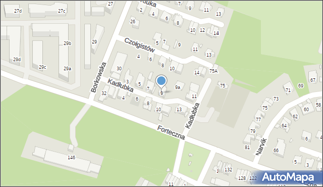 Kraków, Kadłubka Wincentego, bp., 9, mapa Krakowa