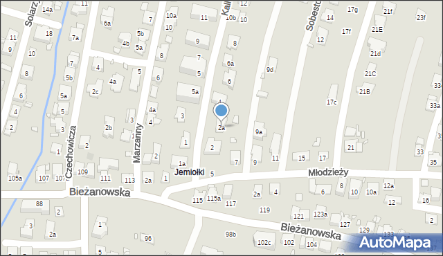 Kraków, Kallimacha Filipa, 2a, mapa Krakowa