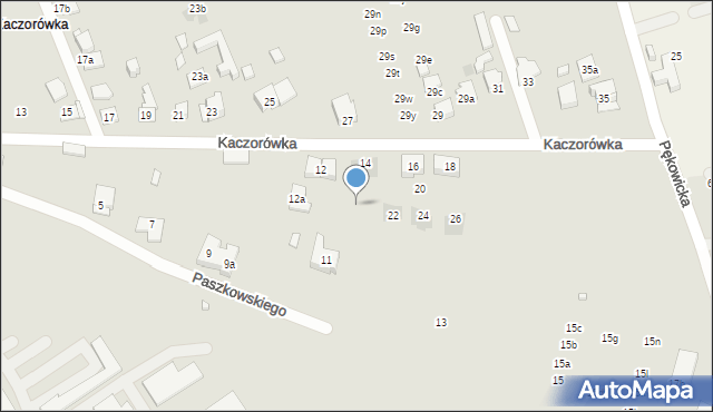 Kraków, Kaczorówka, 20, mapa Krakowa