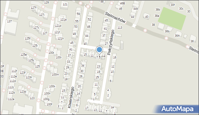 Kraków, Kaczmarczyka Alojzego, 5, mapa Krakowa