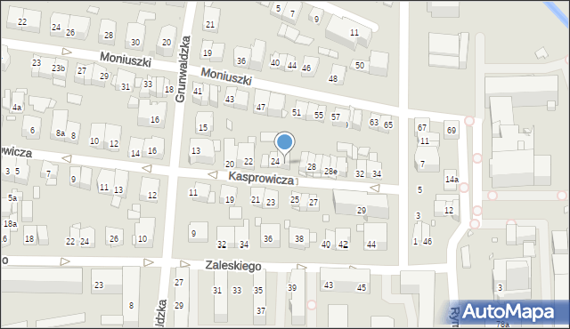 Kraków, Kasprowicza Jana, 26, mapa Krakowa