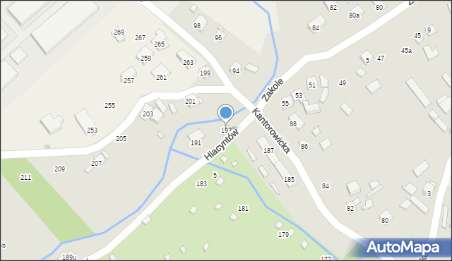 Kraków, Kantorowicka, 193, mapa Krakowa