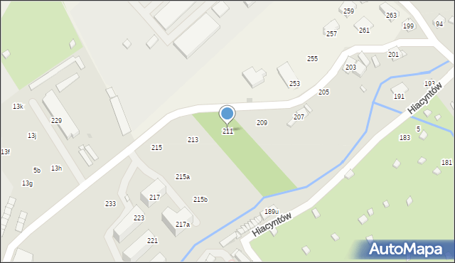 Kraków, Kantorowicka, 211, mapa Krakowa