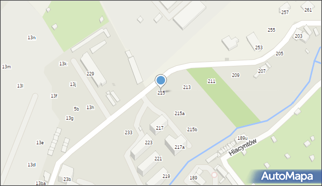 Kraków, Kantorowicka, 215, mapa Krakowa