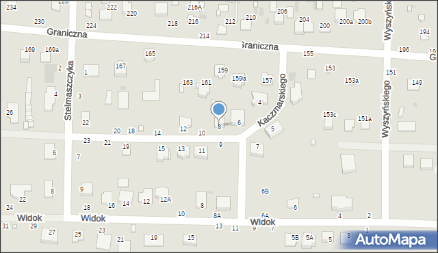Kraśnik, Kaczmarskiego Jacka, 8, mapa Kraśnik