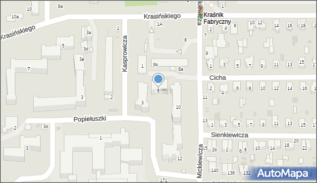 Kraśnik, Kasprowicza Jana, 5, mapa Kraśnik