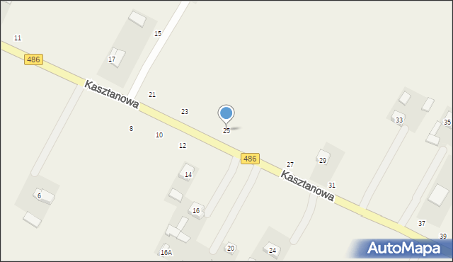 Kraszkowice, Kasztanowa, 25, mapa Kraszkowice