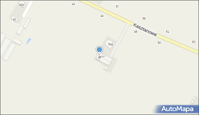 Kraszkowice, Kasztanowa, 46, mapa Kraszkowice