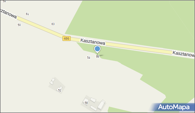 Kraszkowice, Kasztanowa, 56, mapa Kraszkowice