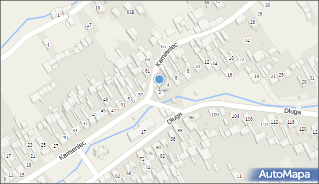 Krempachy, Kamieniec, 2, mapa Krempachy