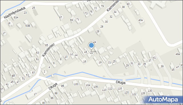 Krempachy, Kamieniec, 22, mapa Krempachy