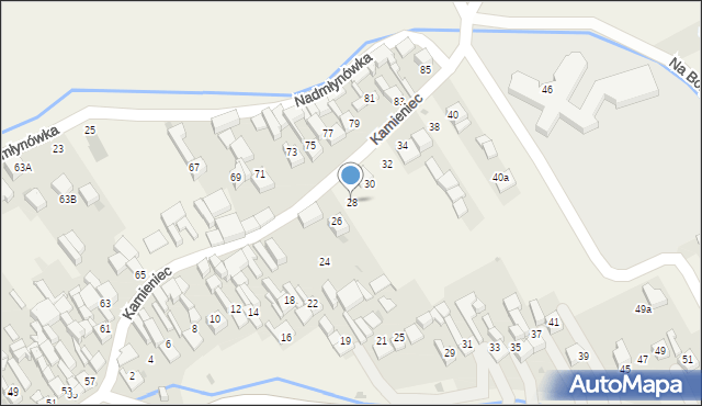 Krempachy, Kamieniec, 28, mapa Krempachy