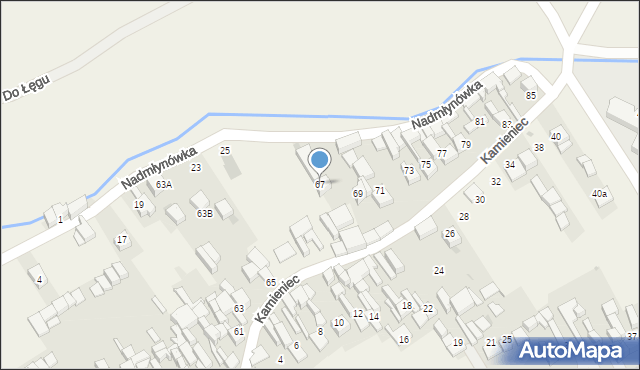 Krempachy, Kamieniec, 67, mapa Krempachy