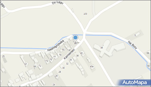 Krempachy, Kamieniec, 85, mapa Krempachy