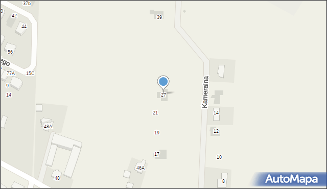Krępiec, Kameralna, 27, mapa Krępiec