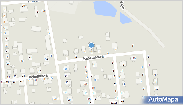 Krośniewice, Kasztanowa, 4, mapa Krośniewice