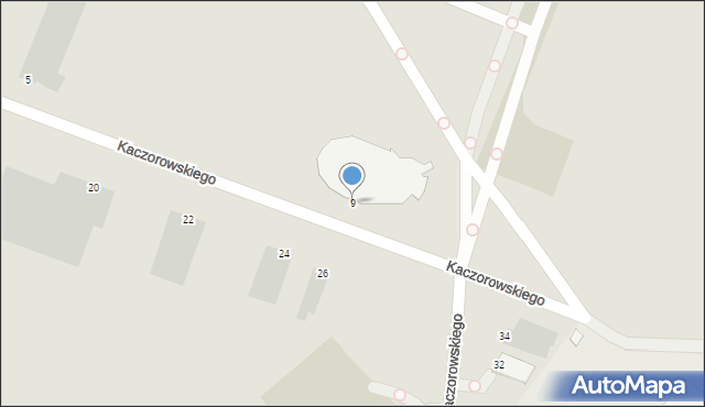 Krosno, Kaczorowskiego Ryszarda, prezydenta, 9, mapa Krosna