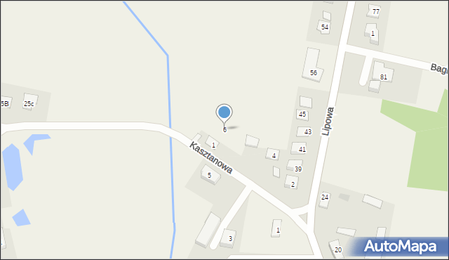 Krupniki, Kasztanowa, 6, mapa Krupniki