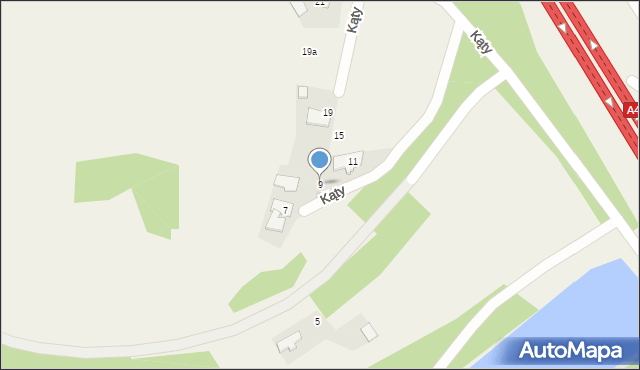 Kryspinów, Kąty, 9, mapa Kryspinów