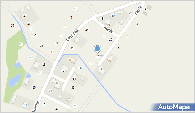 Krzeczów, Kącik, 12, mapa Krzeczów