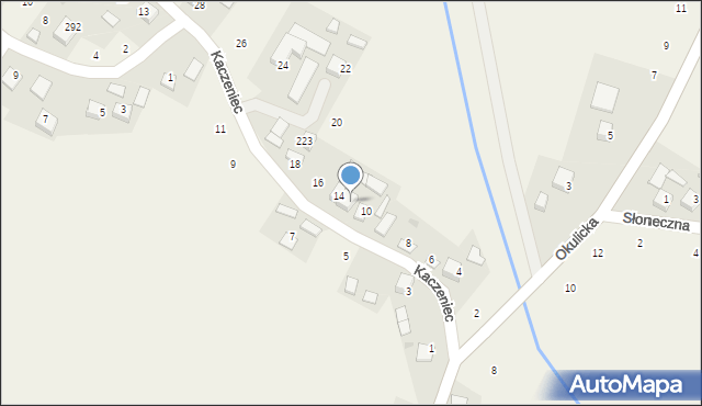 Krzeczów, Kaczeniec, 12, mapa Krzeczów