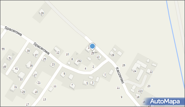 Krzeczów, Kaczeniec, 15, mapa Krzeczów