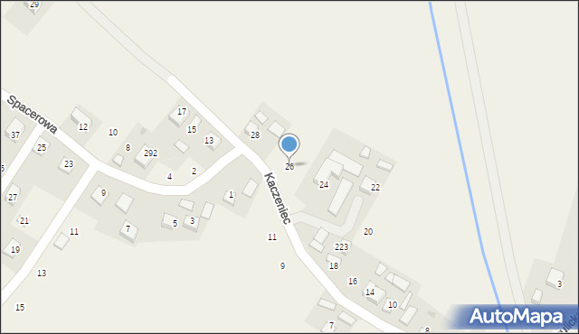 Krzeczów, Kaczeniec, 26, mapa Krzeczów