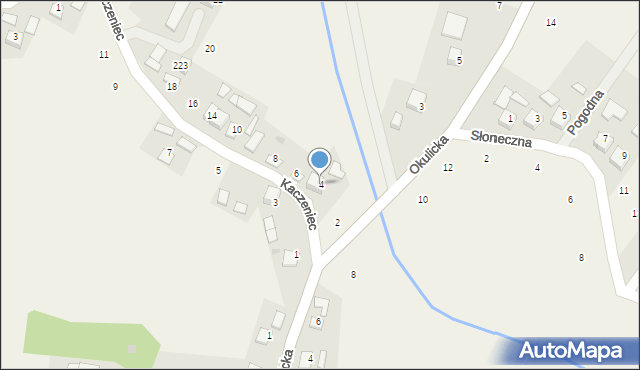 Krzeczów, Kaczeniec, 4, mapa Krzeczów