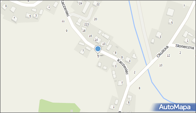 Krzeczów, Kaczeniec, 5, mapa Krzeczów