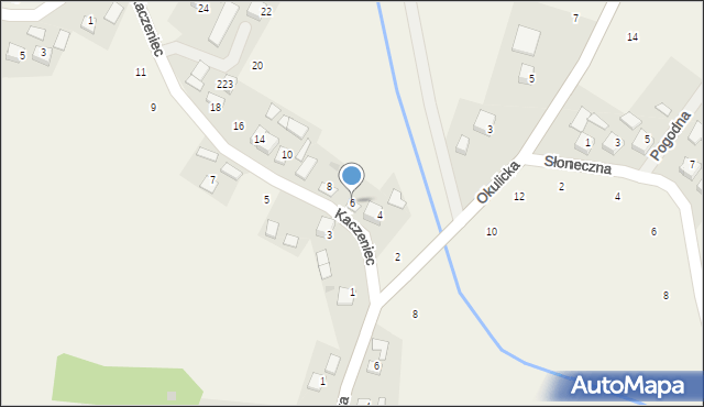 Krzeczów, Kaczeniec, 6, mapa Krzeczów