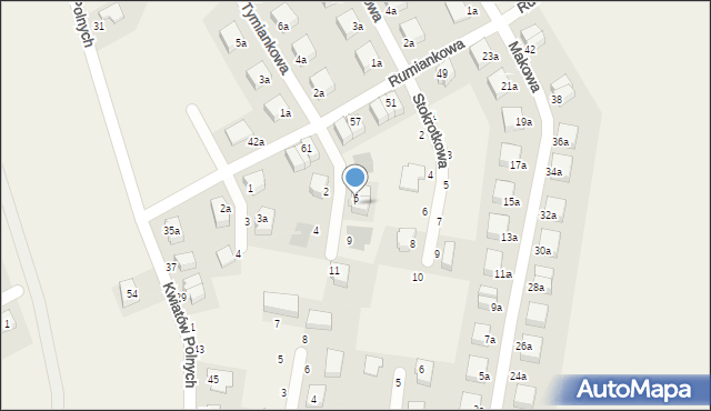 Krzyków, Kaczeńcowa, 7, mapa Krzyków